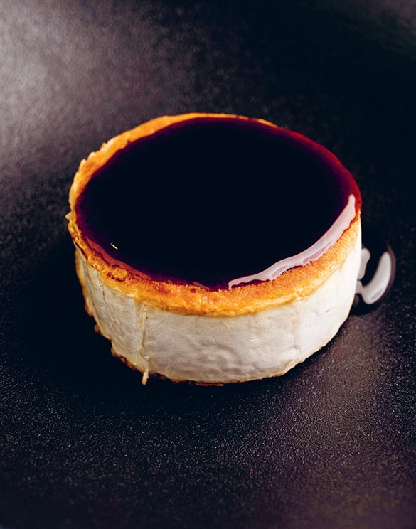 Gratinert chévre med honning og hvitvin
